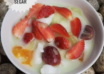 Resep Terbaru Es Buah Segar Gurih Mantul