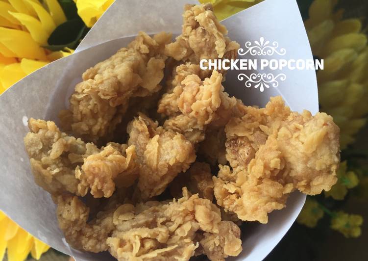Cara Gampang Membuat Chicken Popcorn / Ayam Kriuk 🐣🐥🐣, Lezat
