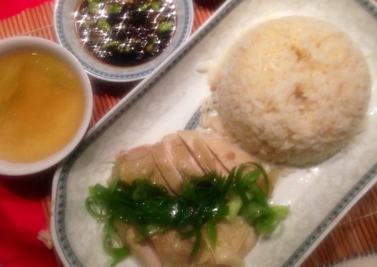 Langkah Menyiapkan Hainan Rice Chicken yang mudah