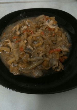 Una foto de Wok de verduras