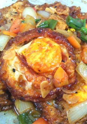 Foto resep Telur Ceplok Lada Hitam (step by step)