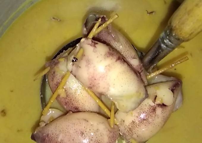 Resep Gulai cumi-cumi isi, Menggugah Selera