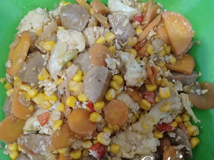 Cara Mudah Menyiapkan Resep Capjay goreng pentol ala igas yang Bikin Ngiler Anti Ribet, Menggugah Selera