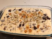 Una foto de helado chocolate blanco