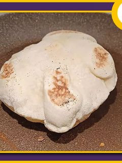 عکسی از دستور نان پیتا