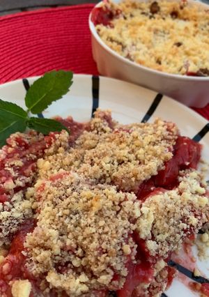 Une photo de Crumble aux fraises
