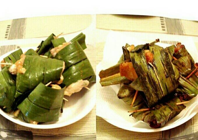 Ayam goreng dengan daun pandan ala thailand