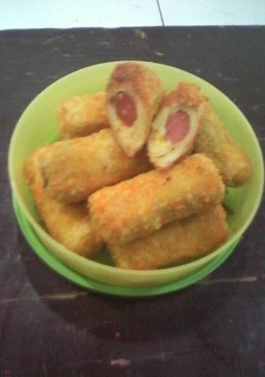 Foto resep Roti tawar goreng sosis