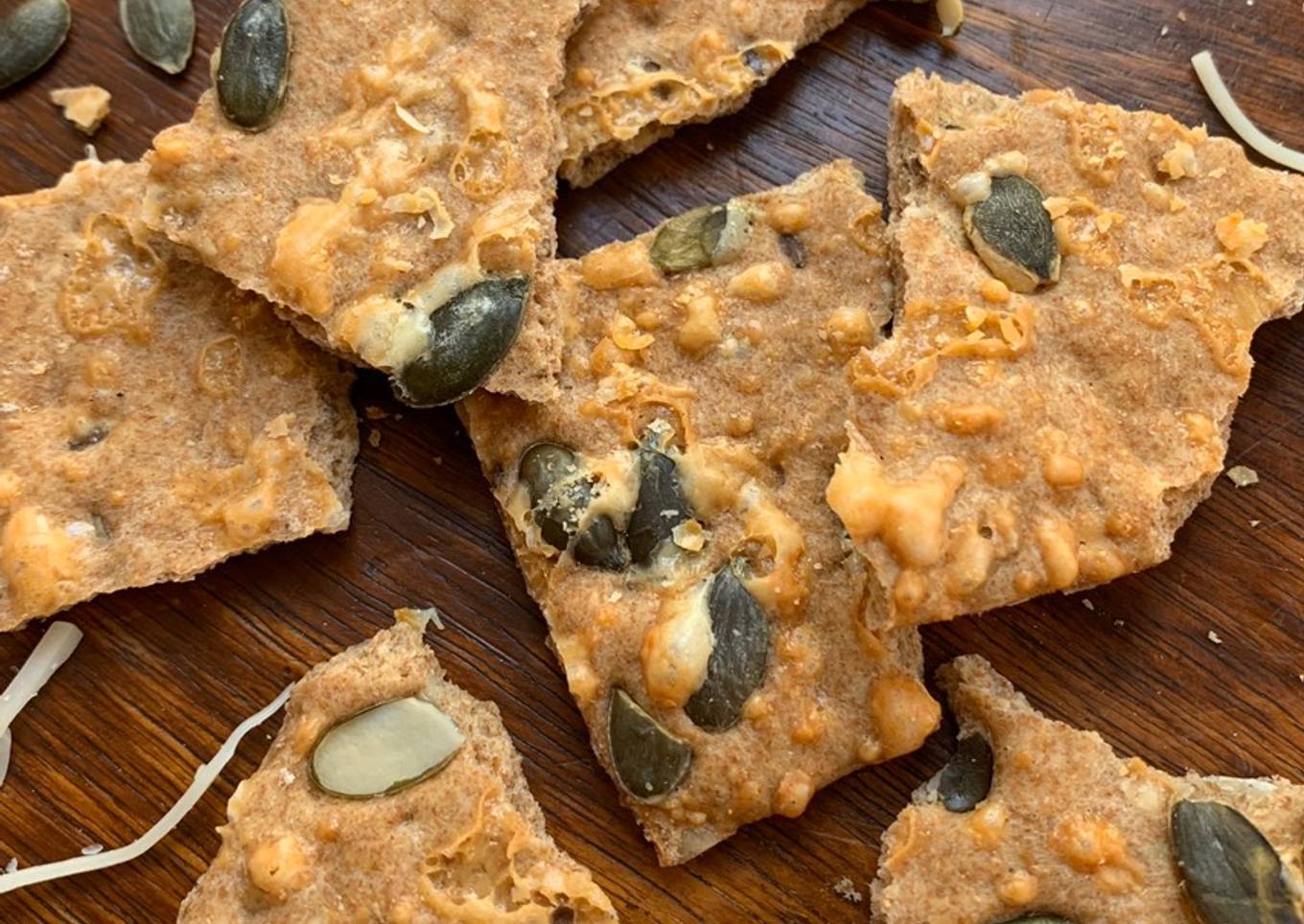 ☆Crackers Graines de Courges et Emmental☆