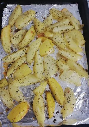 Una foto de Papas doradas