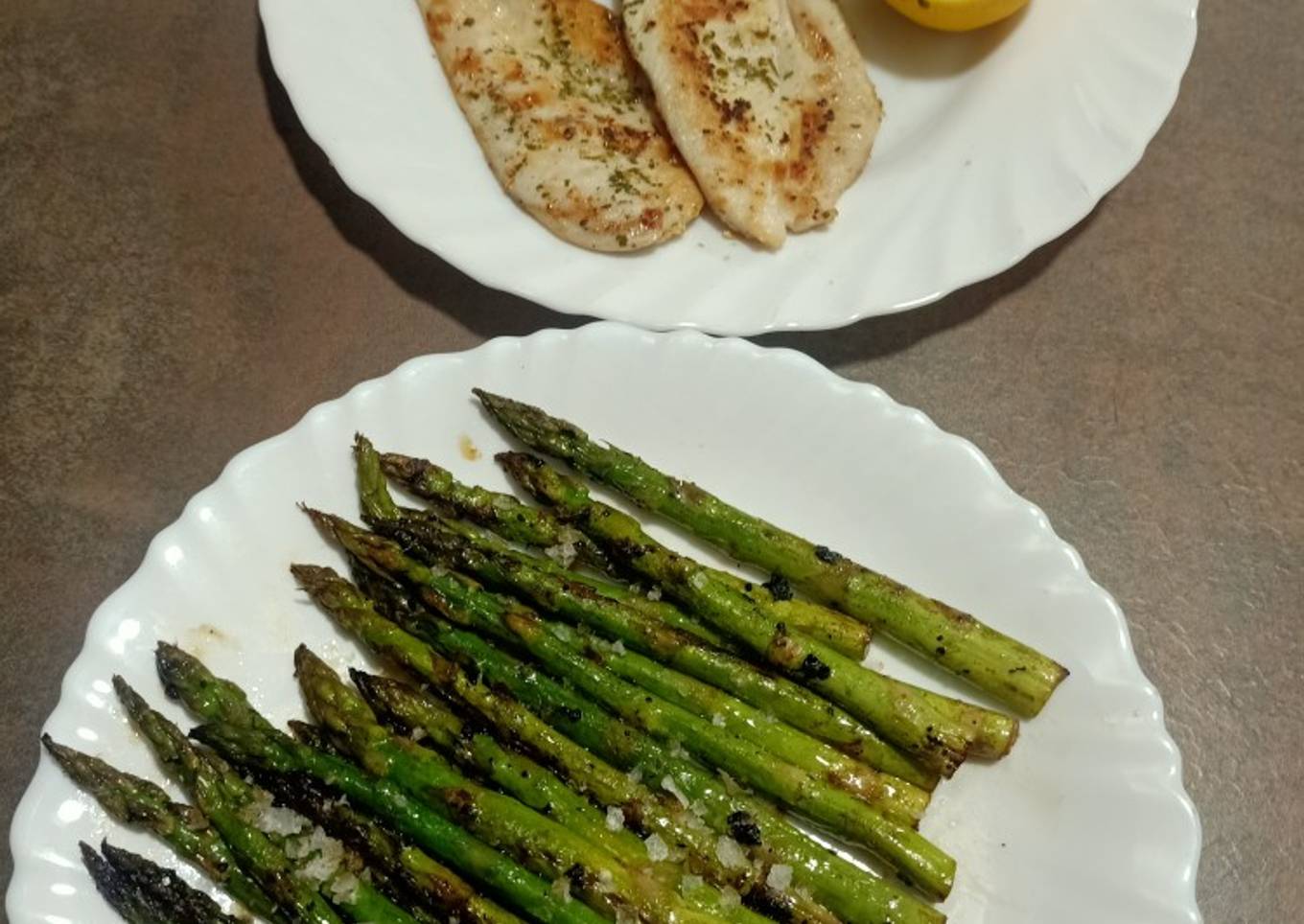 Filetes de pollo a la plancha con trigueros
