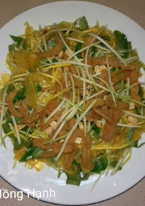 Hình của món Bánh Tráng Trộn Chay.