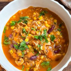 A picture of One Pot Autumn Chili Soup.