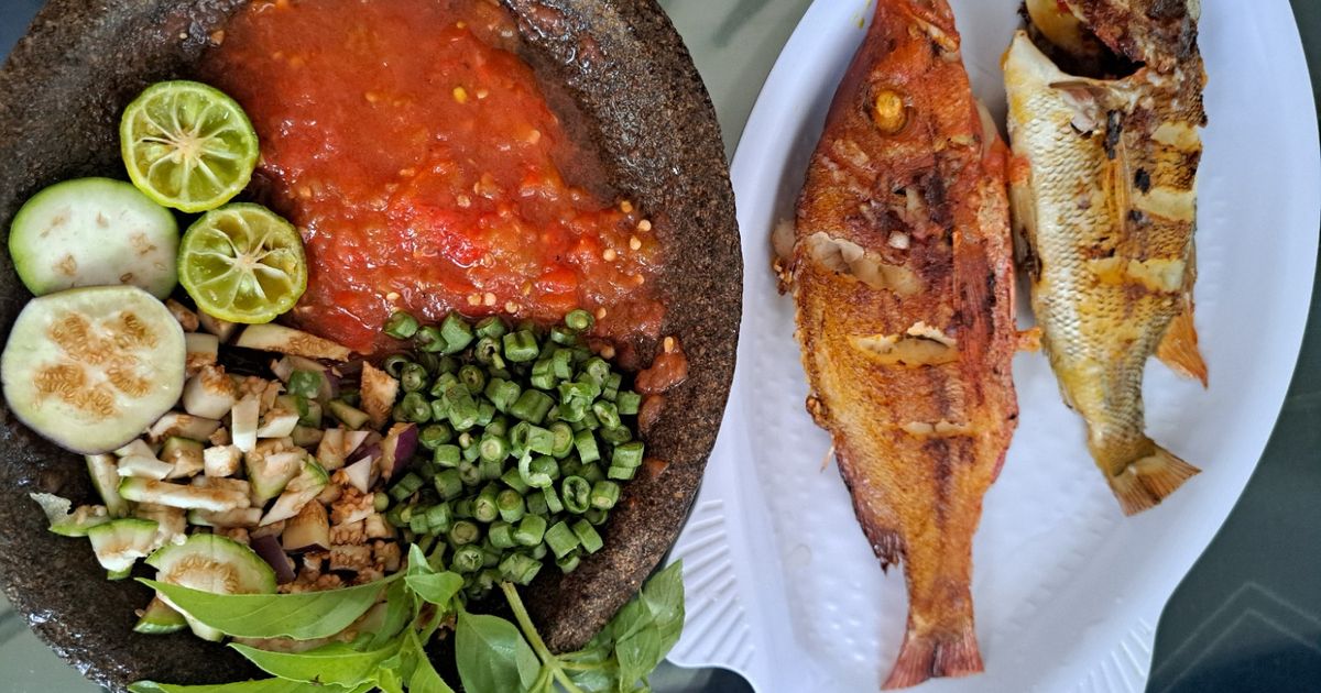 Ikan Kakap Goreng Sambel Beberuk