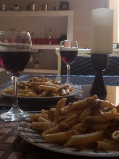 Una foto de Pastas en salsa de alcaparras y ajo