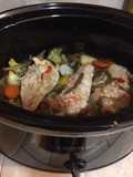 Pollo a la cerveza con vegetales (Olla lenta)
