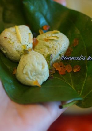 A picture of Angoori Paan rasmalai.
