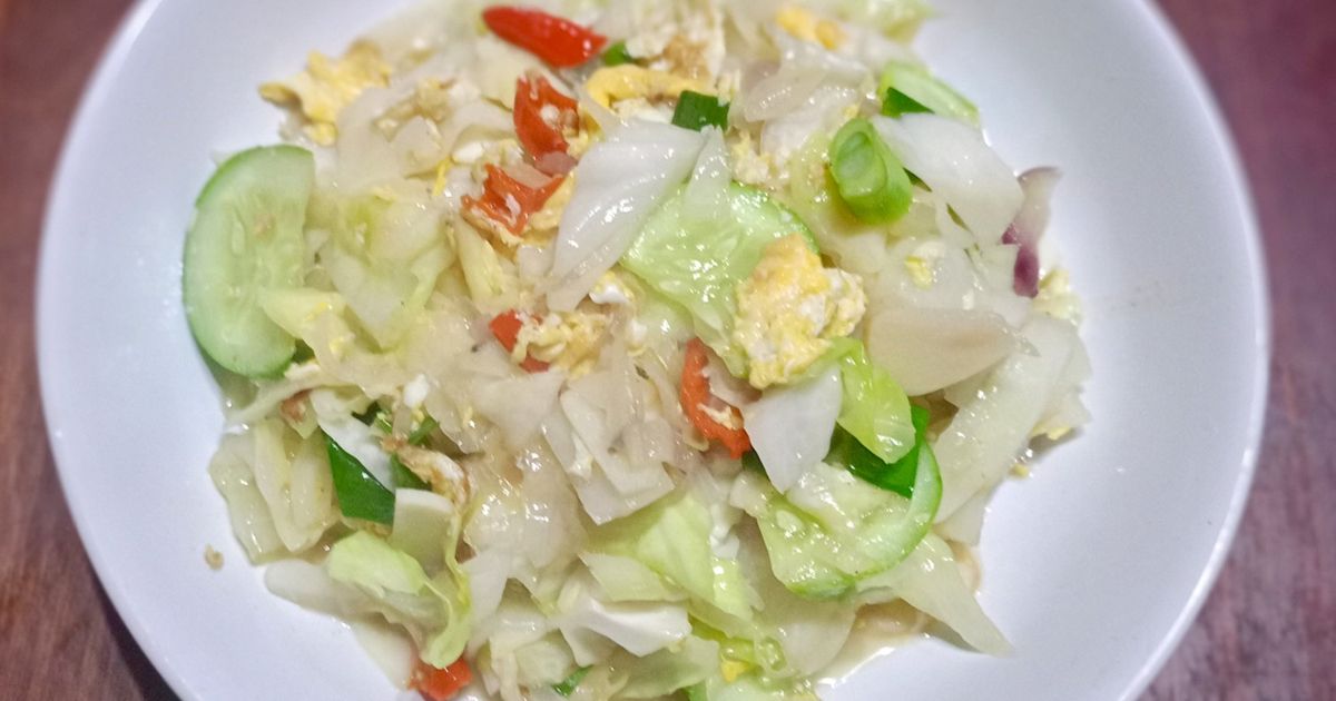 Tumis Kol Timun Telur