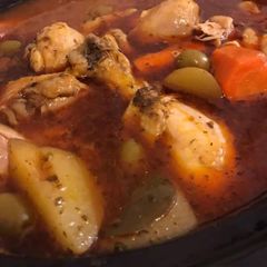A picture of Chicken stew Puerto Rican Pollo Guisado (Crockpot version).