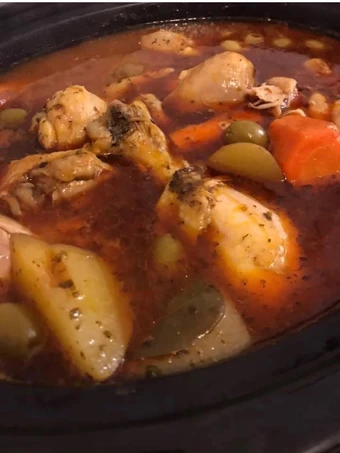 Easy Steps to Make Recipe Chicken stew Puerto Rican Pollo Guisado (Crockpot version) that is So Delicious, Delicious}