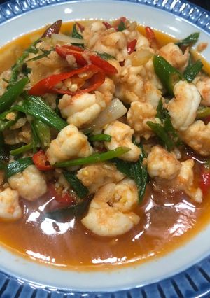 รูปของ กุ้งผัดพริก