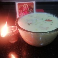 A picture of Sago Pearl dry fruits kheer.