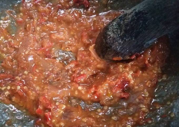 Sambel terasi biasa