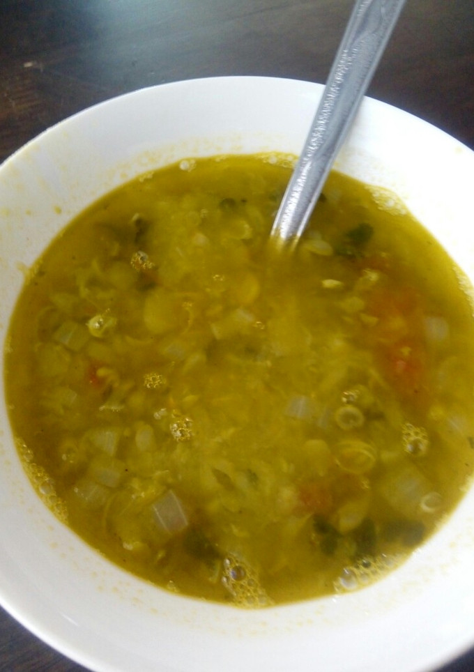 Una foto de Sopa de chícharos