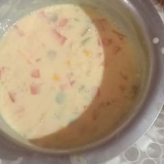 Keser custard kheer A picture of Keser custard kheer.