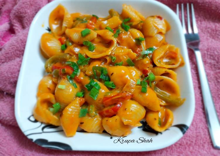 Recipe of Homemade Quick red sauce pasta