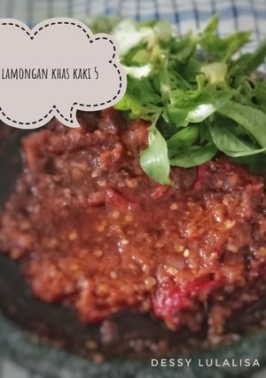 Foto resep Sambal lamongan khas kaki 5