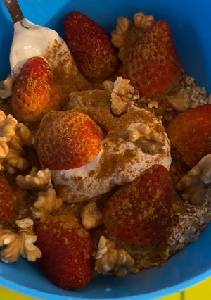 Una foto de Desayuno sano, rico pre y post entreno, inmune