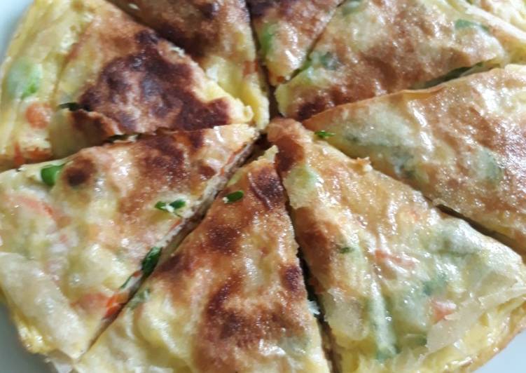 Resep Martabak Telur minim minyak, Lezat