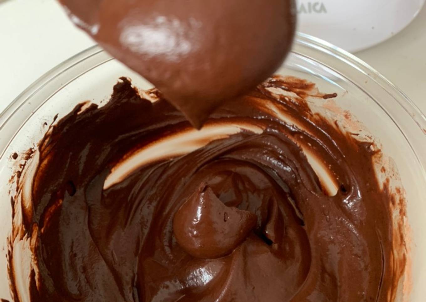 Crema saludable y light de chocolate negro