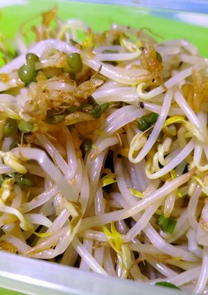 日式涼拌蒜味豆芽菜 的食譜成品照片