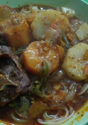 Una foto de Estofado de cogote ovino