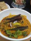 Bharwa bhindi in dahi kadi