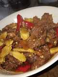 Tumis putren daging sapi