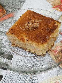 صورة لوصفة بسبوسة محشية معسلة