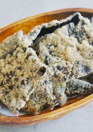 Foto resep Kim Bugak.. Snack rumput lautnya korea. Simple, enak dan murah meriah