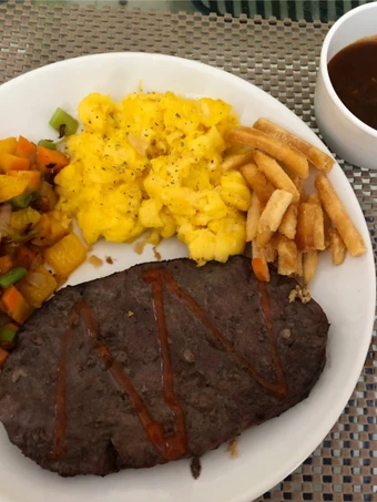 Cara Mudah Membikin Resep Beef steak with bbq sauce yang Bikin Ngiler Anti Ribet, Menggugah Selera