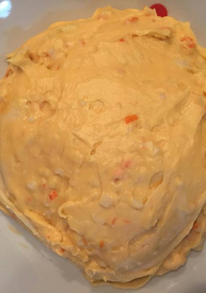 Una foto de Masa para croquetas de paté de salmón y surimi