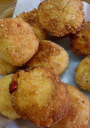 Una foto de Croquetas de polentarellenas
