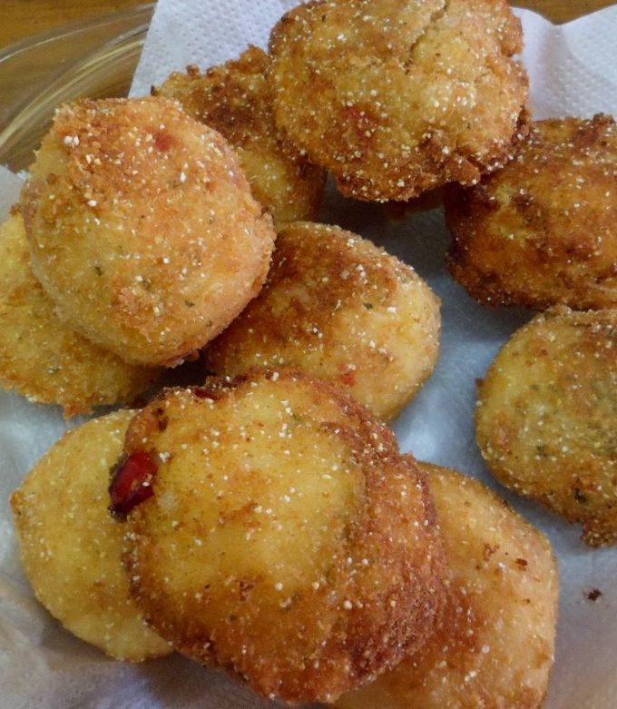 Una foto de Croquetas de polentarellenas