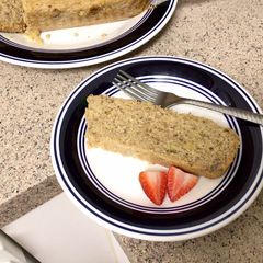 A picture of Eggless Banana Bread 🍞 🍌.