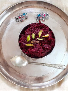 A picture of Beetroot Halwa.