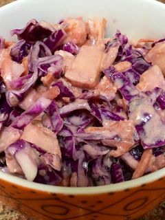 Una foto de Ensalada de col lombarda