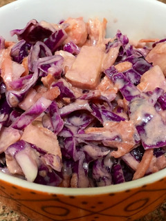 Una foto de Ensalada de col lombarda