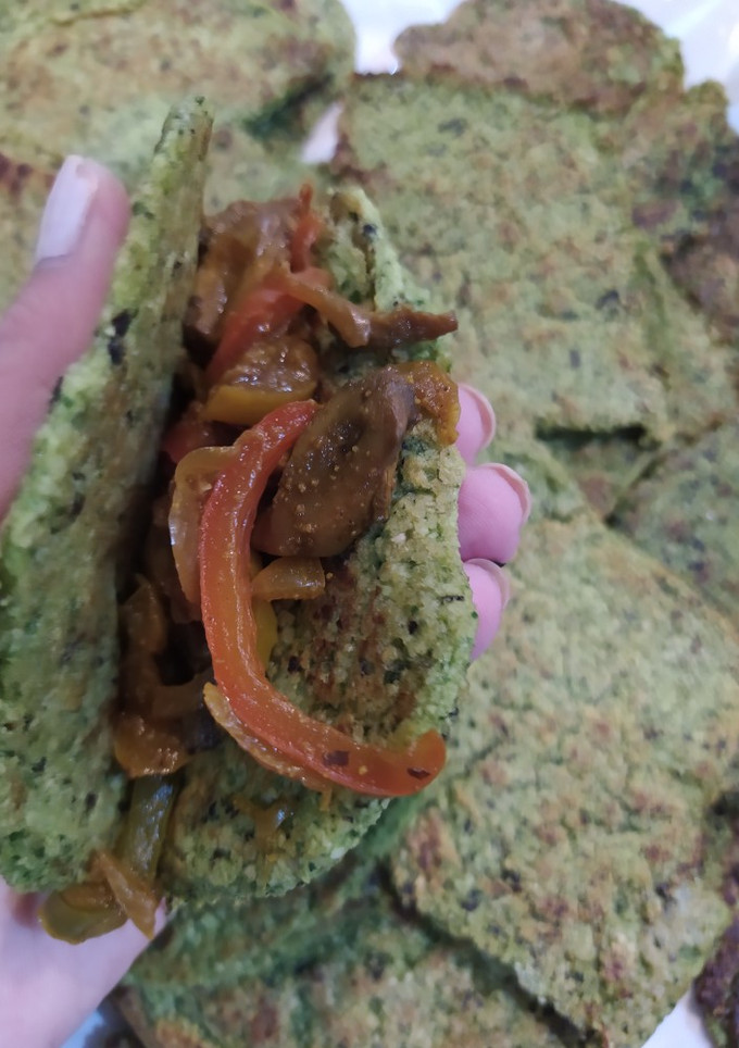 عکسی از دستور نان تاکو گیاهی