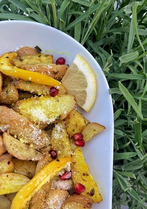 Citromos sült újburgonya recept fotója